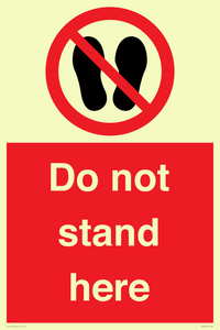 Do not stand here
